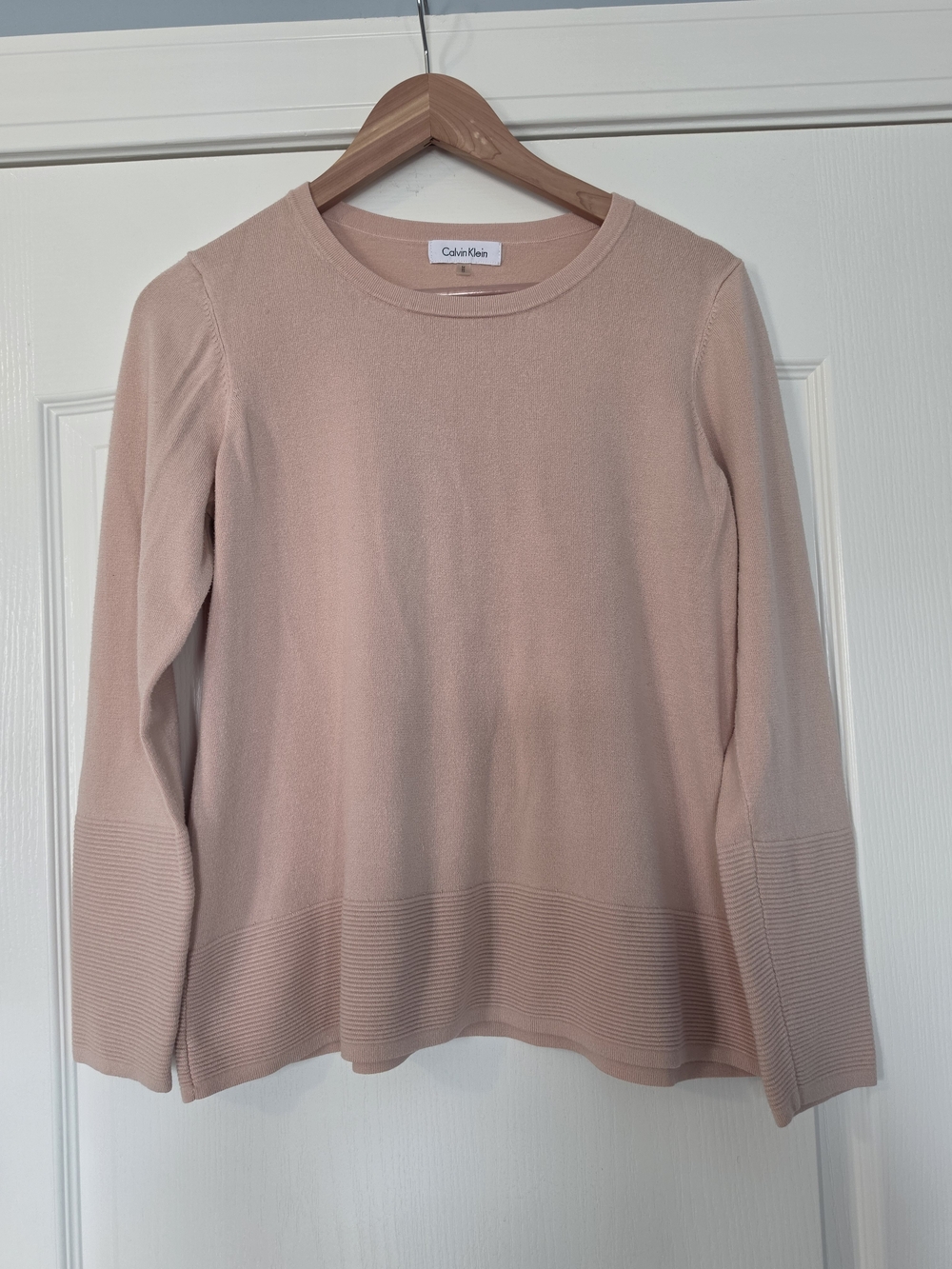 Calvin Klein Pale Pink Crewneck Sweater Top